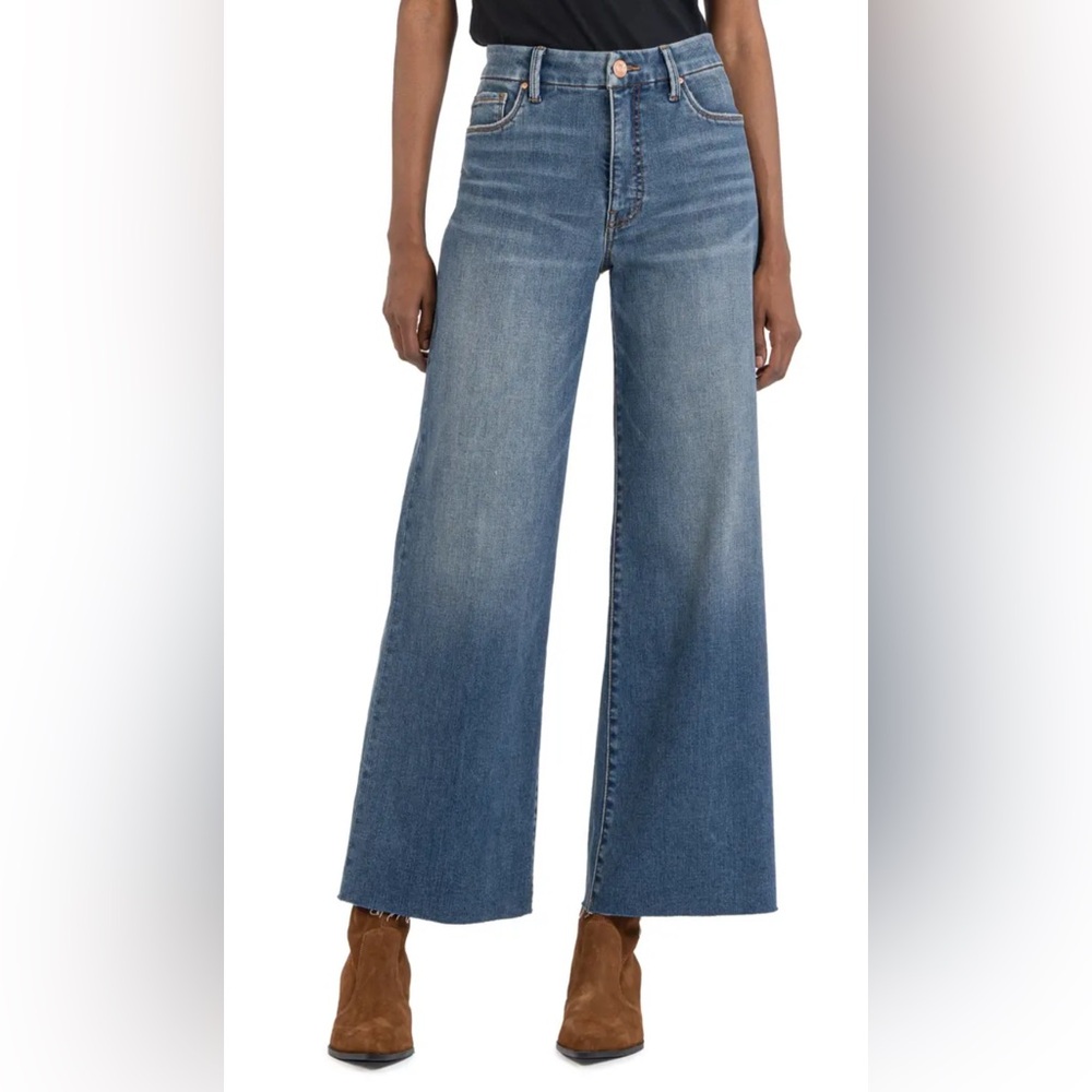 Kut from the Kloth Blue Wide Leg Jeans